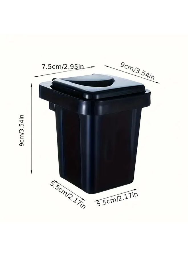 Wall Mounted Trash Can And Ashtray Combo Dual Compartment Green Space Saving For Home Office Kitchen - Image 3